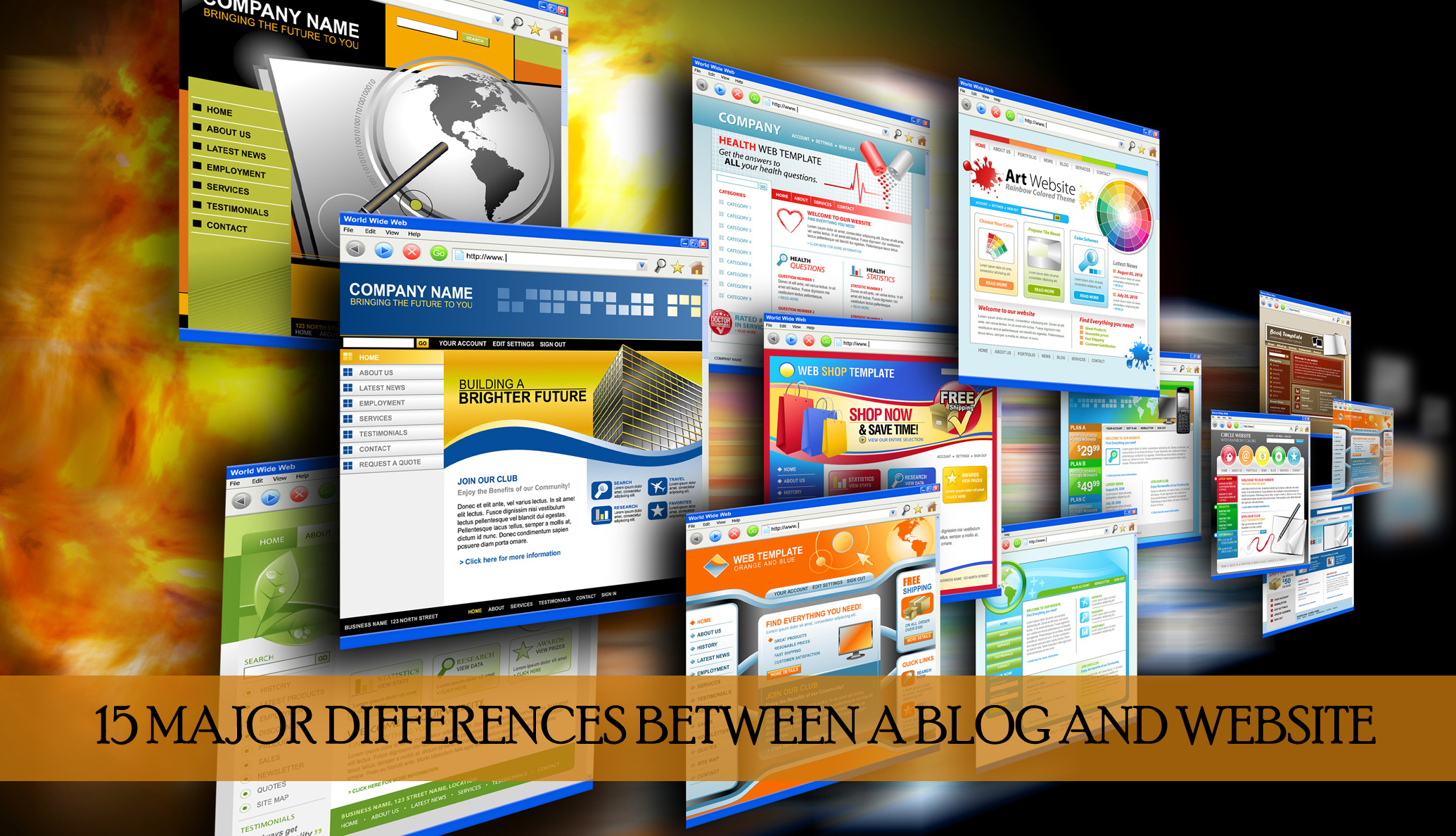 SEM - 15-Major-Differences-between-a-Blog-and-Website