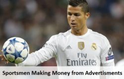 sportsmen making money from advertisments