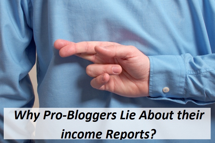 Why Pro-Bloggers Lie About their income Reports