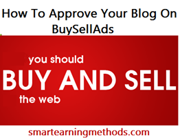 ow to get approval for your blog BuySellAds